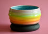 Rainbow planter w/ drainage dish 1