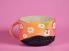 16oz Rainbow flower mug 2