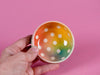 Rainbow polkadot mini bowl 2