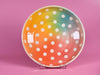 Rainbow polkadot bowl 2