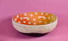 Rainbow polkadot bowl