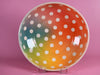 Rainbow polkadot bowl