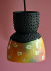 Rainbow flower pendant light